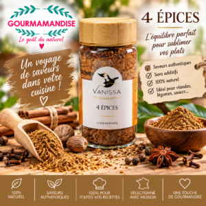 4 épices 55g Mélange
