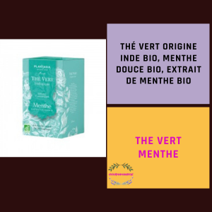 Thé Vert à la menthe BIO boîte de 18 sachets
