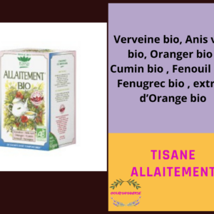 Tisane Allaitement BIO boîte de 20 sachets