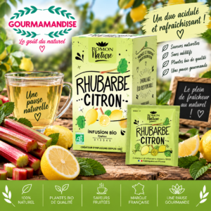 Rhubarbe - Citron BIO 16 sachets Infusion