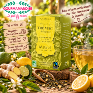 Thé vert Matinal BIO boîte de 18 sachets
