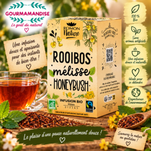 Rooibos Mélisse Honeybush 16 sachets BIO