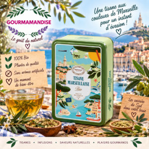 Coffret Métal Marseillaise boîte de 12 sachets