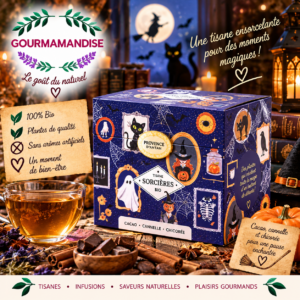 Coffret Métal Tisanes Sorcières BIO boîte de 20 sachets