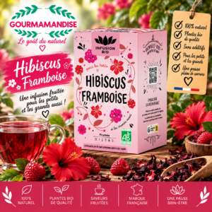 Hibiscus - Framboise Bio 16 sachets Infusion